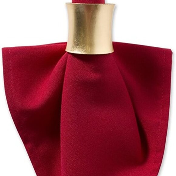 NEW 6 Piece 100% Spun Polyester Table Top Collection, Napkins, 18x18, Red - Picture 5 of 9